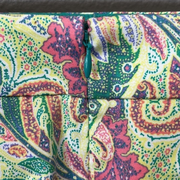 Ann Taylor Madison Skirt 0P Petite Colorful Preppy - Picture 5 of 8